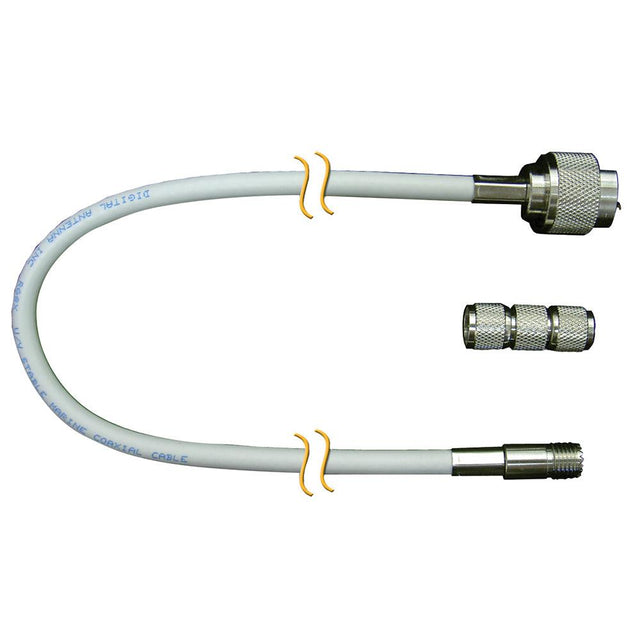 Digital Antenna RG-8X Cable w/N Male, Mini-UHF Female - 20' - Kesper Supply