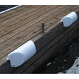 Dock Edge Dolphin Dockside Bumper 7" x 16" Straight - White - Kesper Supply