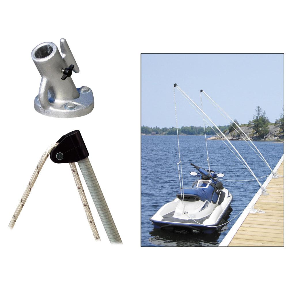 Dock Edge Economy Mooring Whips 2PC 12ft 4000 LBS up to 23 ft - Kesper Supply