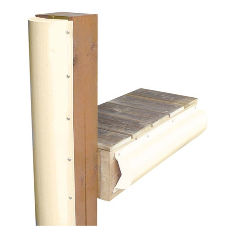 Dock Edge Piling Bumper - One End Capped - 6' - Beige - Kesper Supply