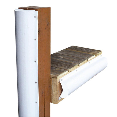 Dock Edge Piling Bumper - One End Capped - 6' - White - Kesper Supply