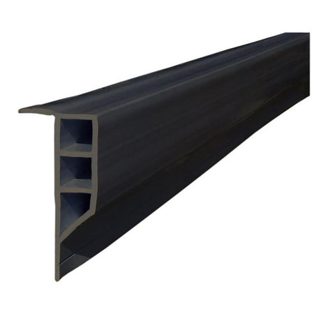 Dock Edge Standard PVC Full Face Profile - 16' Roll - Black - Kesper Supply