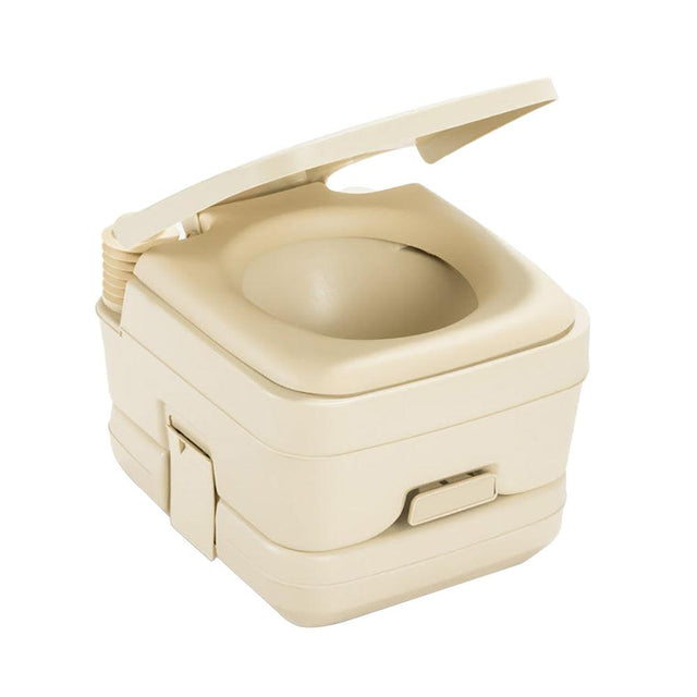 Dometic 964 Portable Toilet w/Mounting Brackets - 2.5 Gallon - Parchment - Kesper Supply