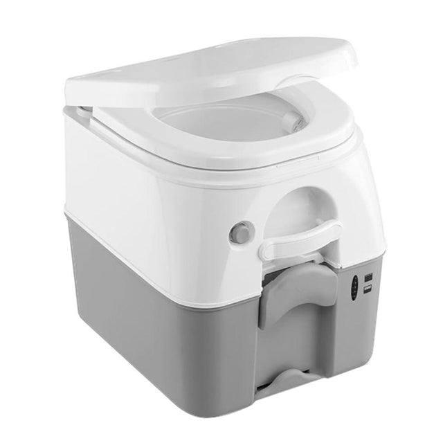 Dometic 975 MSD Portable Toilet w/Mounting Brackets - 5 Gallon - Grey - Kesper Supply