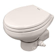 Dometic MasterFlush 7160 Bone Electric Macerating Toilet w/Orbit Base - Raw Water - Kesper Supply