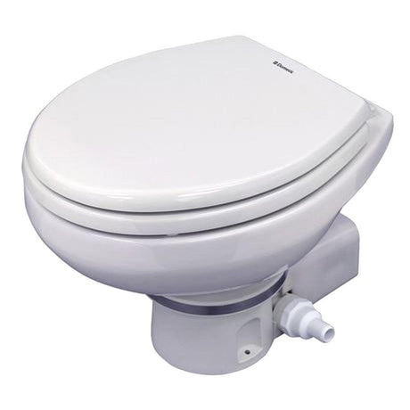Dometic MasterFlush 7160 White Electric Macerating Toilet w/Orbit Base - Raw Water - Kesper Supply