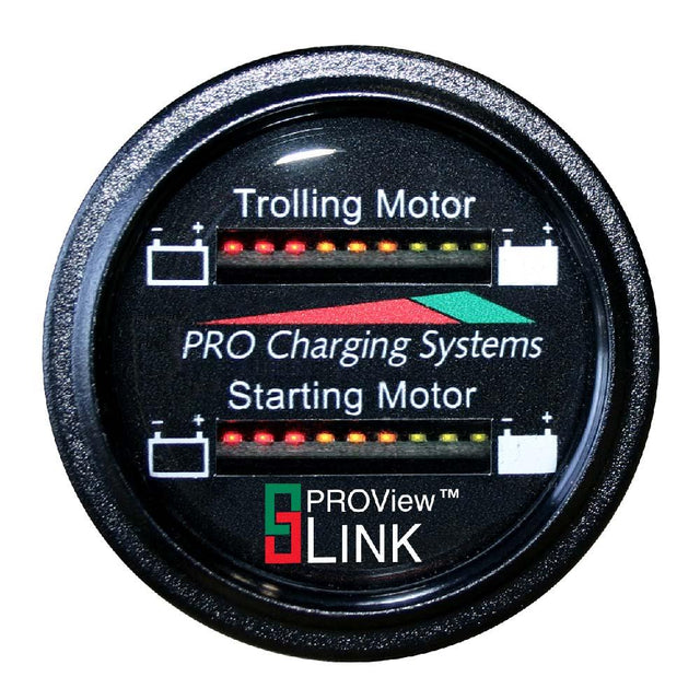 Dual Pro Battery Fuel Gauge - Marine Dual Read Battery Monitor - 12V System - 15' Battery Cable - Kesper Supply