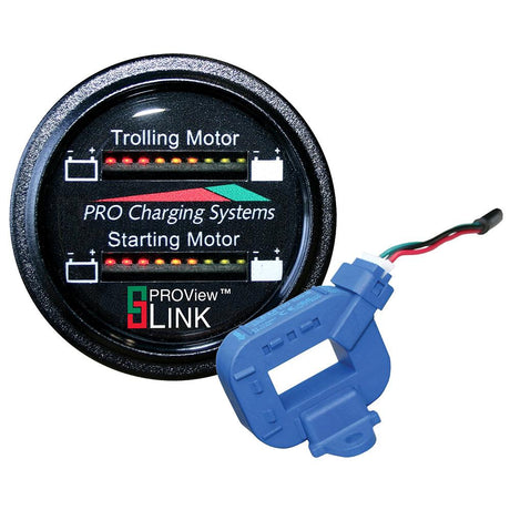 Dual Pro Lithium Battery Gauge - Dual - Round Display - Kesper Supply