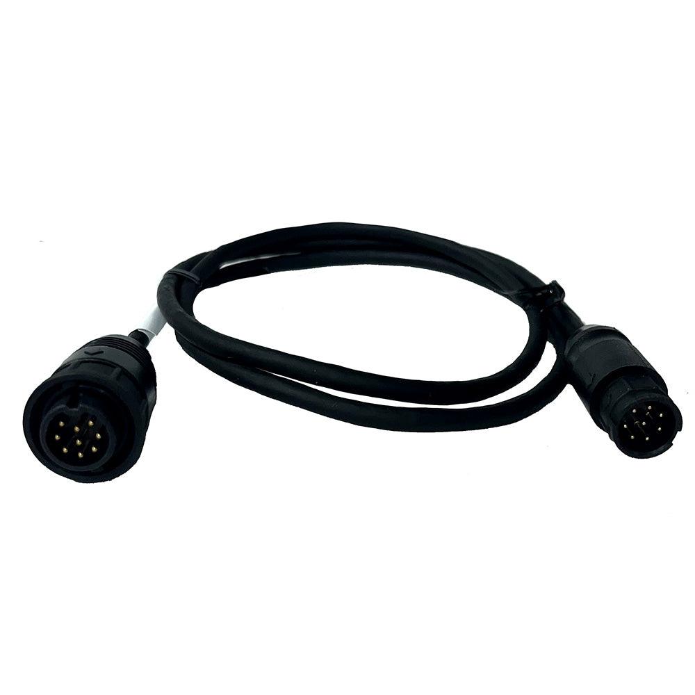 Echonautics 1M Adapter Cable w/Male 9-Pin Navico Connector f/Echonautics 300W, 600W & 1kW Transducers - Kesper Supply