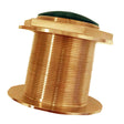 Echonautics Bronze Low-Profile Thru-Hull Medium-Frequency CHIRP Transducer - 1kW, 0° Tilt, 85-135kHz - Kesper Supply