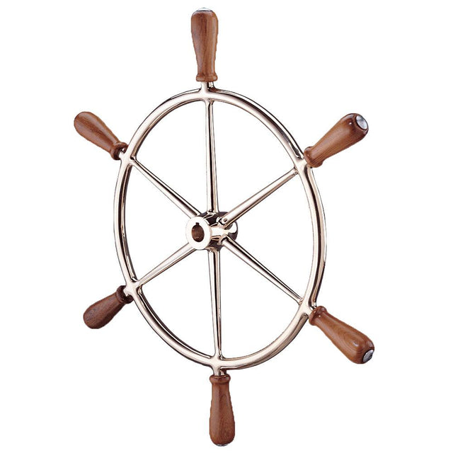 Edson 24" Bronze Wheel w/Teak Handles - Kesper Supply