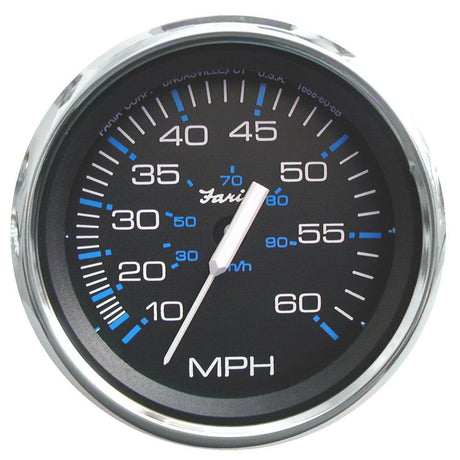 Faria Chesapeake Black 4" Speedometer - 60MPH (Pitot) - Kesper Supply