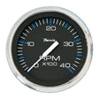 Faria Chesapeake Black 4" Tachometer - 4000 RPM (Diesel) - Kesper Supply