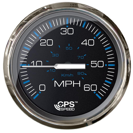 Faria Chesepeake Black 4" Studded Speedometer - 60MPH (GPS) - Kesper Supply