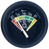 Faria Euro Black 2" Battery Condition Indicator (E to F) - Kesper Supply