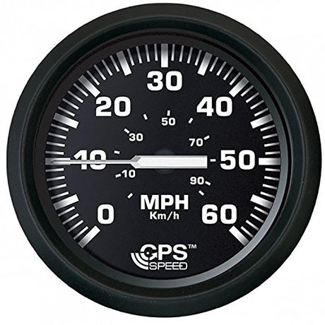 Faria Euro Black 4" Speedometer 60MPH (GPS) - Kesper Supply