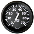 Faria Euro Black 4" Tachometer - 7,000 RPM (Gas - All Outboard) - Kesper Supply