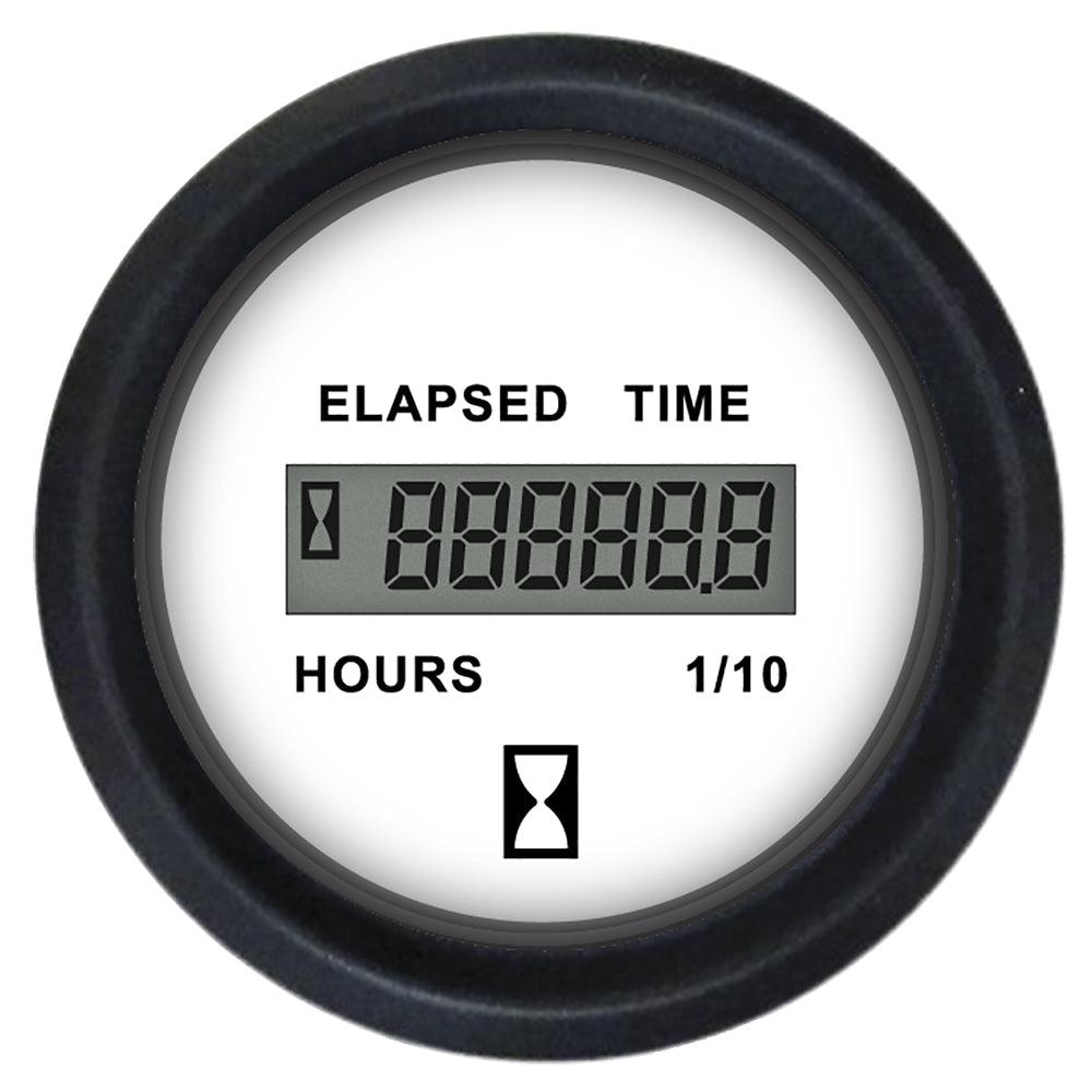 Faria Euro White 2" Hourmeter (Digital) - Kesper Supply