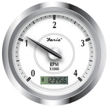 Faria Newport SS 4" Tachometer w/Hourmeter f/Diesel w/Mech Take Off - 4000 RPM - Kesper Supply