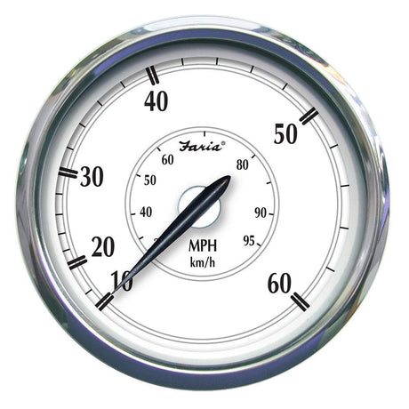 Faria Newport SS 5" Speedometer - 0 to 60 MPH - Kesper Supply