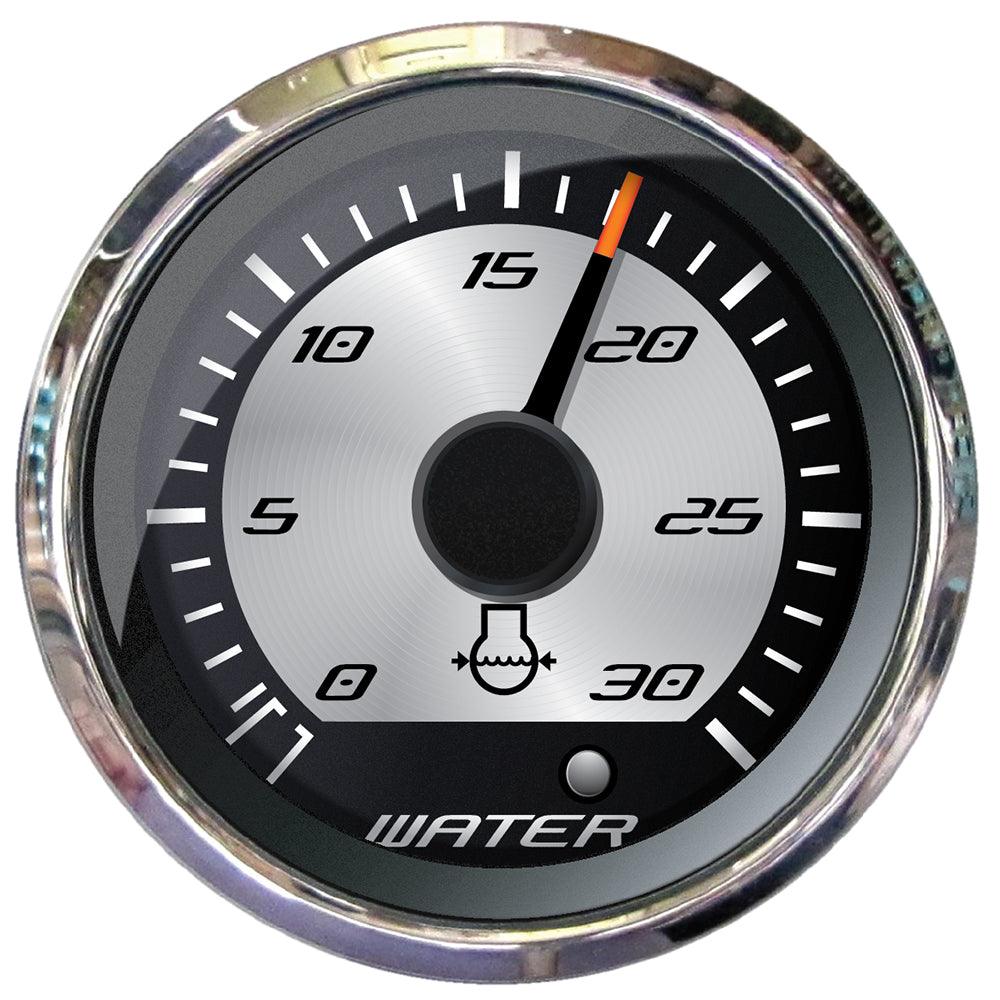 Faria Platinum 2" Water Pressure Gauge - 30 PSI - Kesper Supply