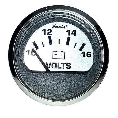 Faria Spun Silver 2" Voltmeter - Kesper Supply