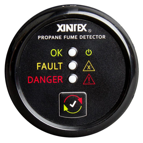 Fireboy-Xintex Propane Fume Detector w/Plastic Sensor - No Solenoid Valve - Black Bezel Display - Kesper Supply