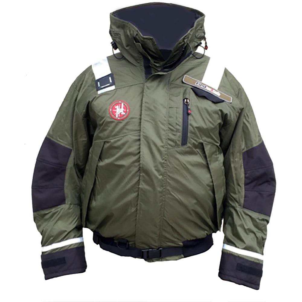 First Watch AB-1100 Flotation Bomber Jacket - Green - Medium - Kesper Supply