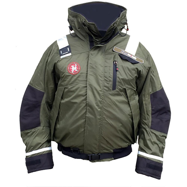 First Watch AB-1100 Flotation Bomber Jacket - Green - XL - Kesper Supply