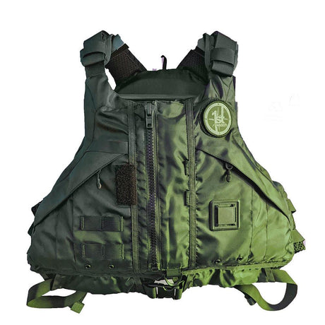 First Watch AV-1000 Kayak Style Duty PFD - Green - XL/XXL - Kesper Supply