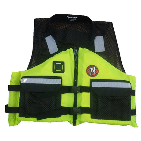 First Watch AV-5001 Crew Vest - Hi-Vis Yellow - Large to XL - Kesper Supply