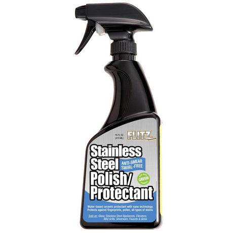 Flitz Stainless Steel Polish/Protectant - 16oz Spray - Kesper Supply