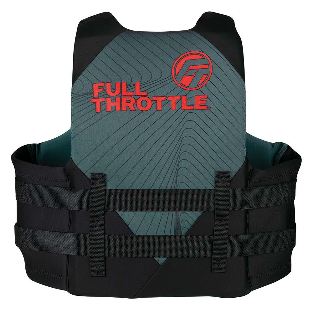 Full Throttle Adult Rapid-Dry Life Jacket - 2XL/4XL - Grey/Black - Kesper Supply