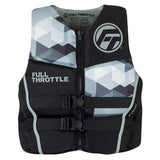 Full Throttle Men's Rapid-Dry Flex-Back Life Jacket - M - Black/Grey - Kesper Supply