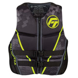 Full Throttle Men's Rapid-Dry Flex-Back Life Jacket - XL - Black/Green - Kesper Supply