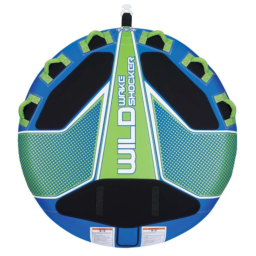 Full Throttle Wild Wake Shocker Towable Tube - 3 Rider - Blue - Kesper Supply