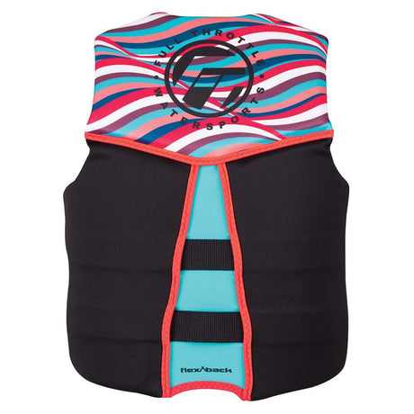 Full Throttle Women's Rapid-Dry Flex-Back Life Jacket - Women's S - Pink/Black - Kesper Supply