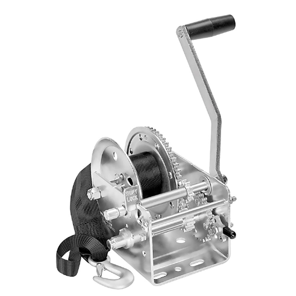 Fulton 2600lb 2-Speed Winch w/20' Strap - Kesper Supply