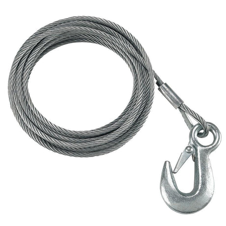 Fulton 3/16" x 25' Galvanized Winch Cable - 4,200 lbs. Breaking Strength - Kesper Supply