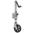 Fulton XLT 1500 lbs. Swing Away Bolt-On Jack w/12" Travel & 8" Poly Wheel - Sharkskin Finish - Kesper Supply