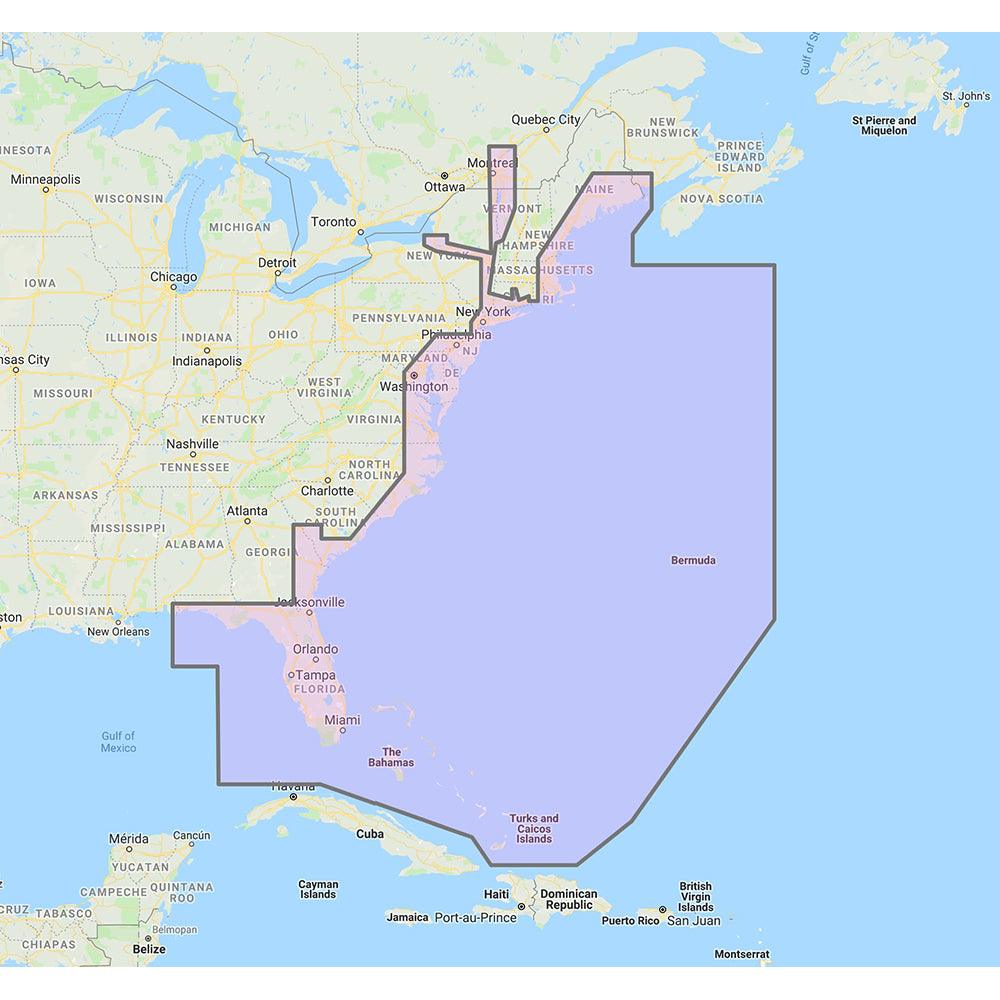 Furuno U.S. East Coast, Bahamas & Bermuda - Vector Charts & Standard Resolution Satellite Photos f/Bahamas - Unlock Code - Kesper Supply