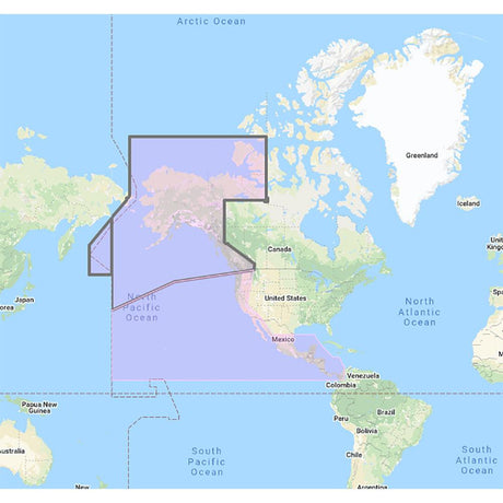 Furuno US & Canada Pacific Coast, Hawaii, Alaska, Mexico to Panama - C-MAP Mega Wide Chart - Kesper Supply
