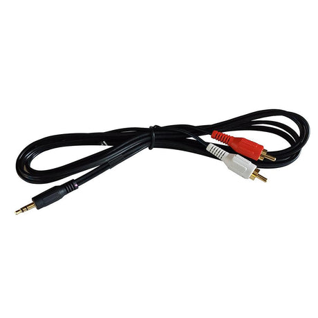 Fusion MS-CBRCA3.5 Input Cable - 1 Male (3.5 mm) to 2 Male RCA - Kesper Supply