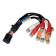 Fusion Wire Harness f/ MS-RA670 & MS-RA770 Stereo - Zone 1 & 2 (B Port-RCA) - Kesper Supply