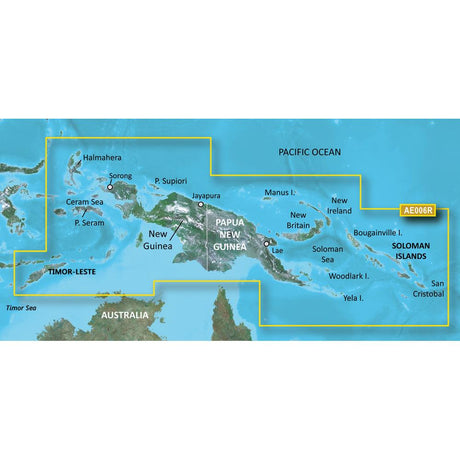 Garmin BlueChart g3 HD - HXAE006R - Timor Leste/New Guinea - microSD/SD - Kesper Supply