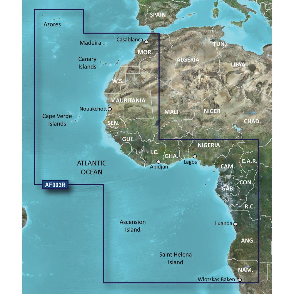 Garmin BlueChart g3 HD - HXAF003R - Western Africa - microSD/SD - Kesper Supply