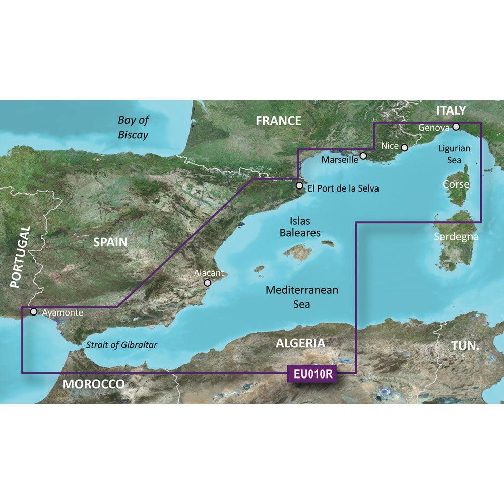 Garmin BlueChart g3 HD - HXEU010R - Spain Mediterranean Coast - microSD/SD - Kesper Supply