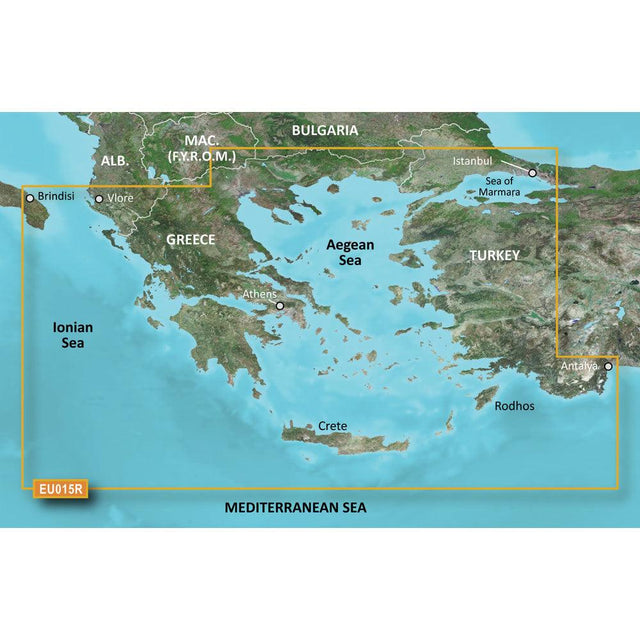 Garmin BlueChart g3 HD - HXEU015R Aegean Sea & Sea of Marmara - microSD/SD - Kesper Supply