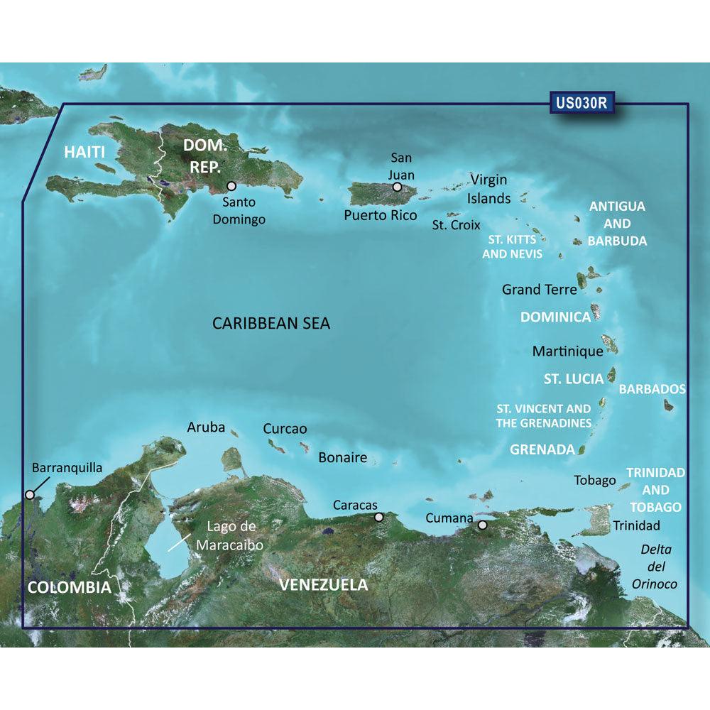 Garmin BlueChart g3 HD - HXUS030R - Southeast Caribbean - microSD/SD - Kesper Supply