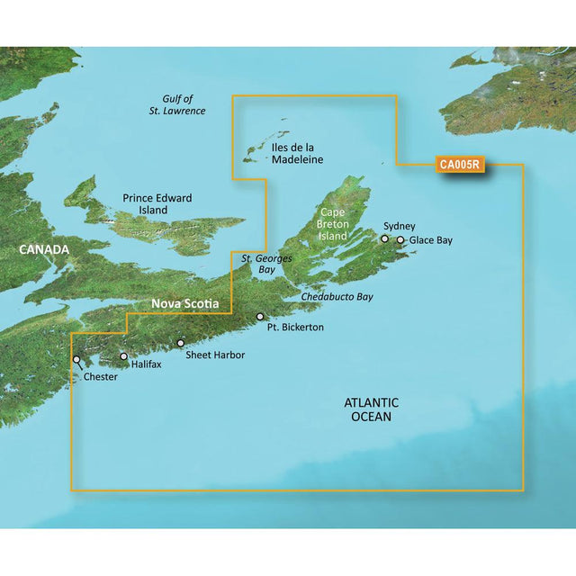 Garmin BlueChart g3 Vision HD - VCA005R - Halifax - Cape Breton - microSD/SD - Kesper Supply